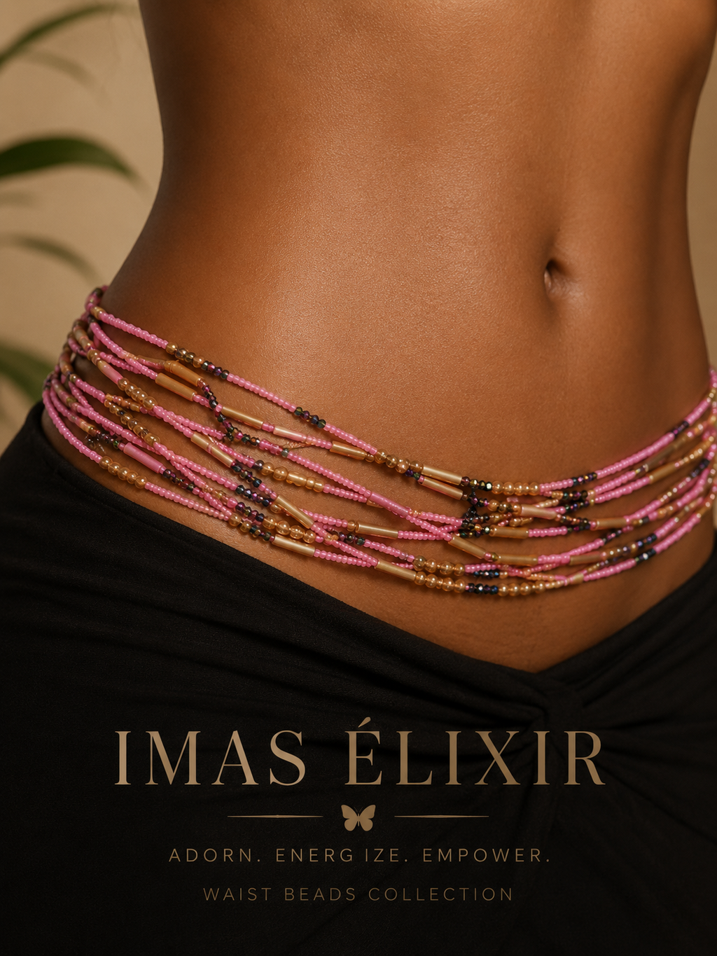 Pink Blush Pearls Waist Beads