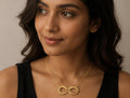 Infinity Luxe pendant necklace & earrings