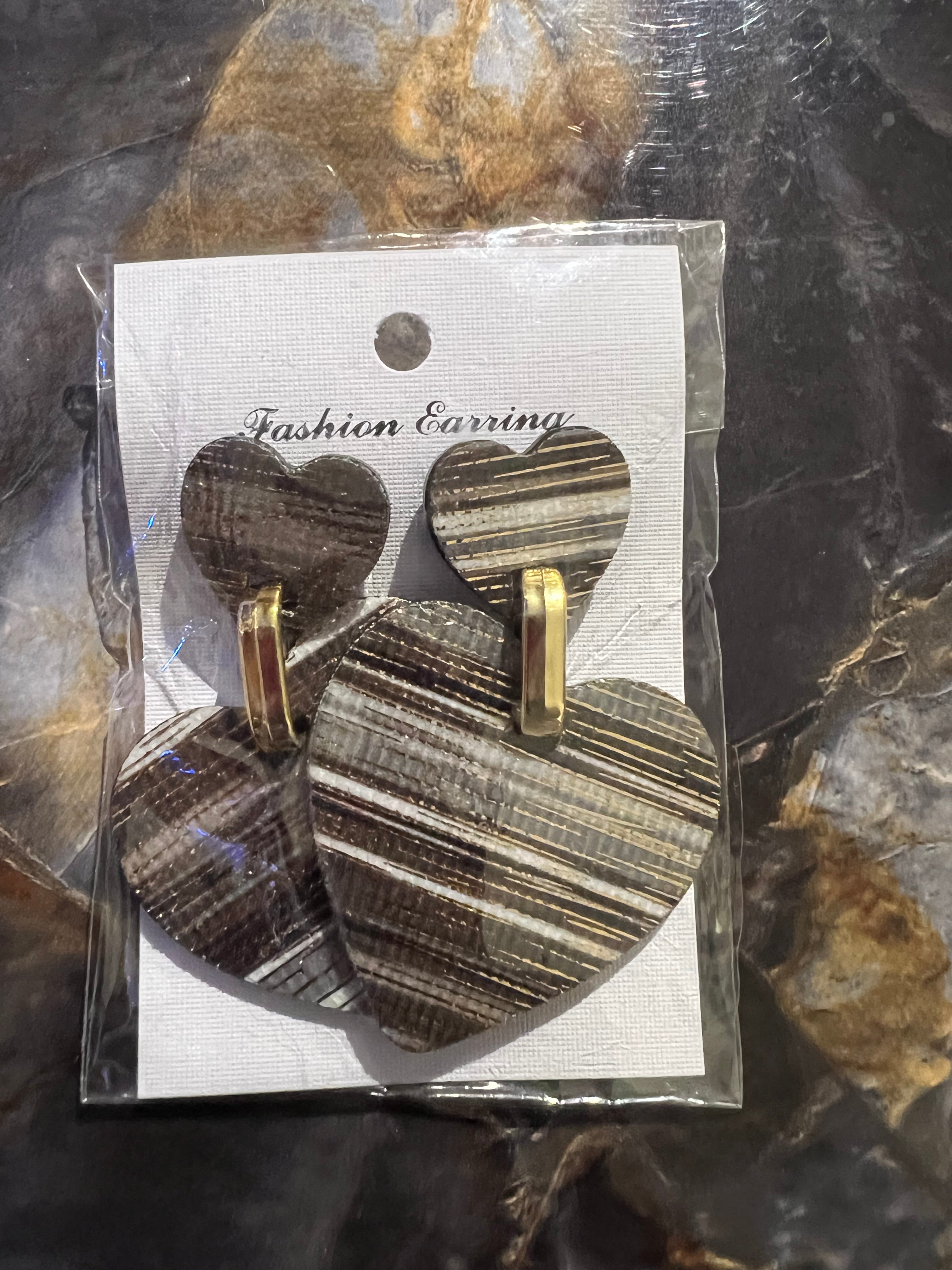 Heart n Heart Earring