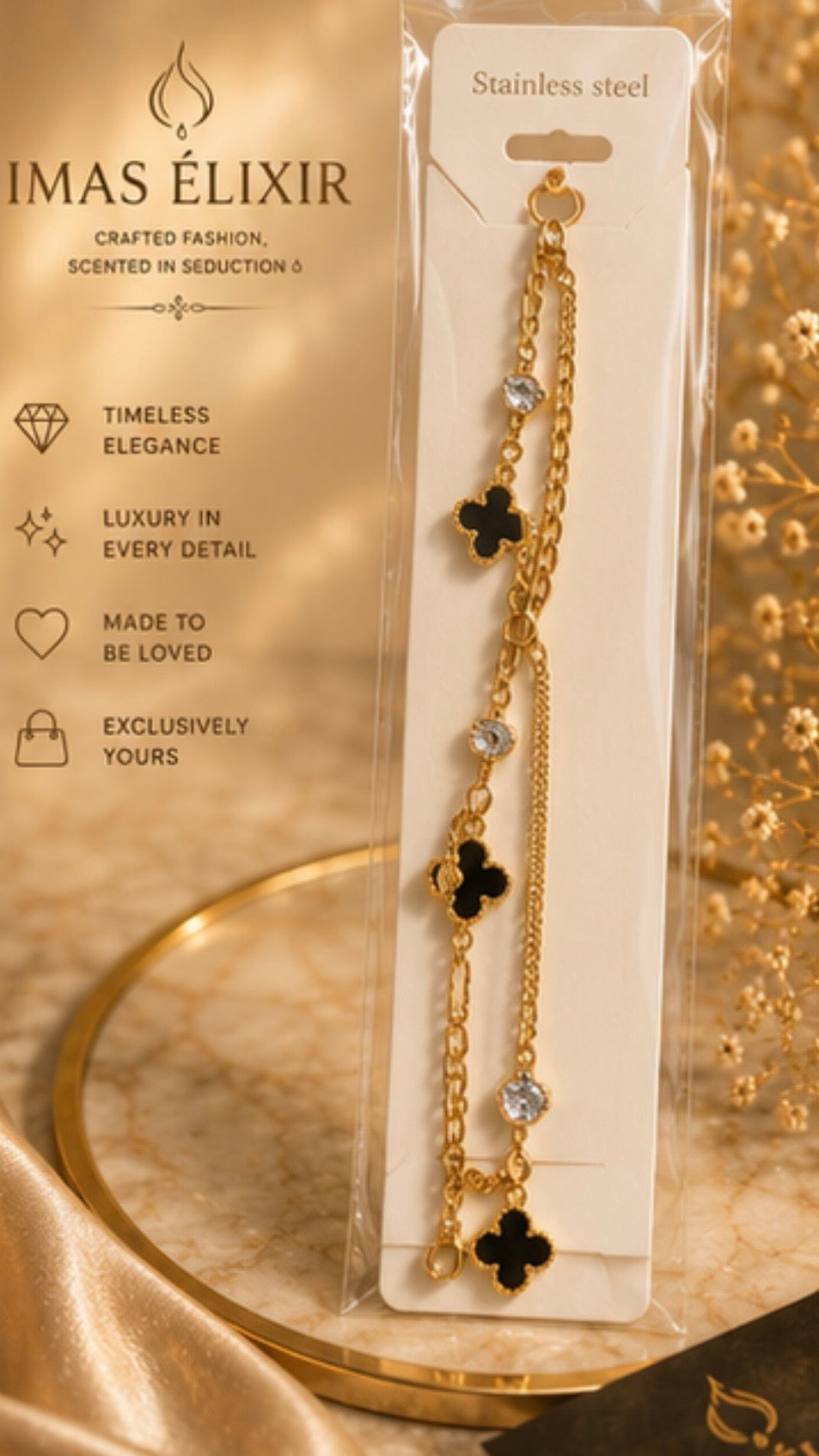 Floral Clef Bracelet